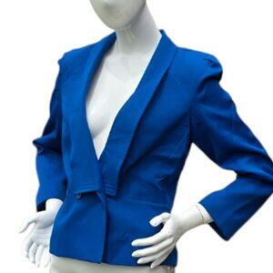 Vintage 80's FRANK LEE  Cobalt Blue Blazer sz 11/12
